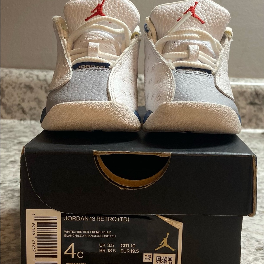 Jordan White and Red Sneakers